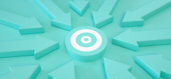 A target pointed at by many arrows