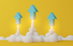 Graphic of three arrow rockets taking off.