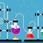 Chemistry lab and science equipment.