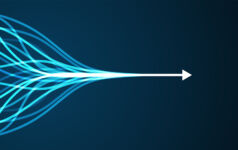 Abstract arrow direction. Technology background