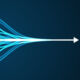 Abstract arrow direction. Technology background