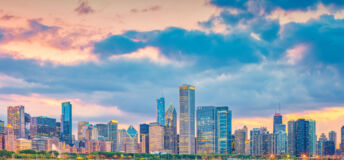 Photo of Chicago's skyline.