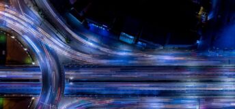 Photo illustration of highway road infrastructure.