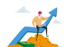 Image illustrating a successful salesperson.