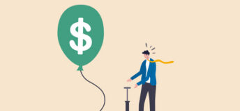 Investment bubble causing financial crisis, overvalued stock