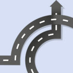 Road, roundabout, arrow, direction, circling, intersecting, T9