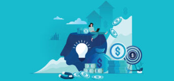 Insight, thought, lightbulb, money, person working on laptop, T9