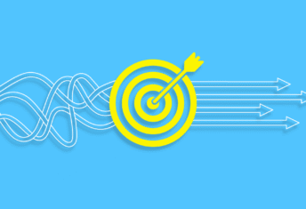 Arrow into target