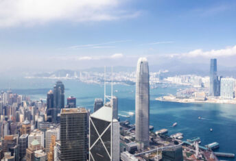 Hong Kong-based Coller principal departs Aerial view of Hong Kong.